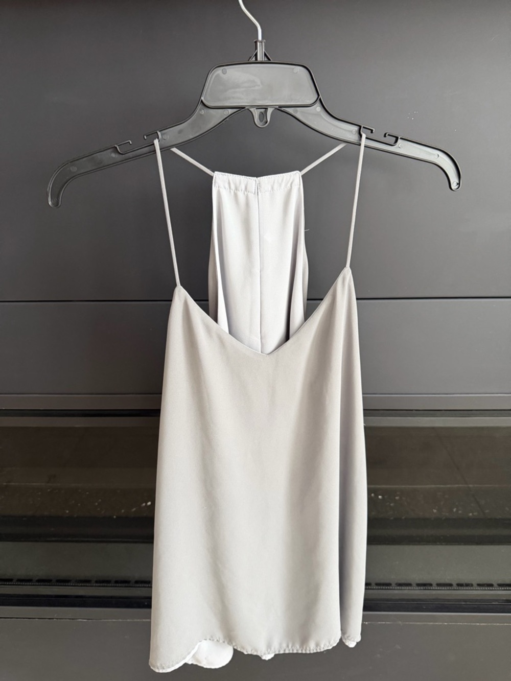 Light Gray Spaghetti Strap Tank Top
